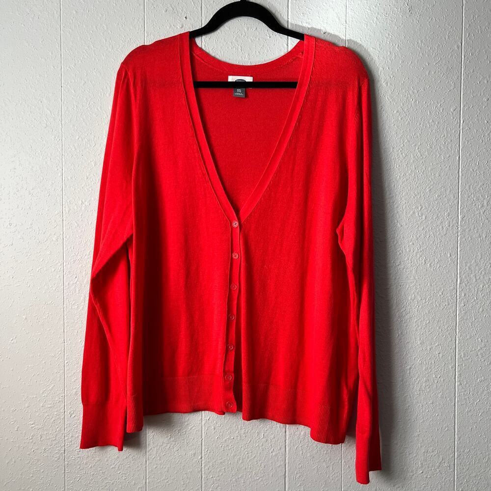 Old Navy 100% Cotton Lightweight Cardigan Sweater Womens XXL Breathable Stretch